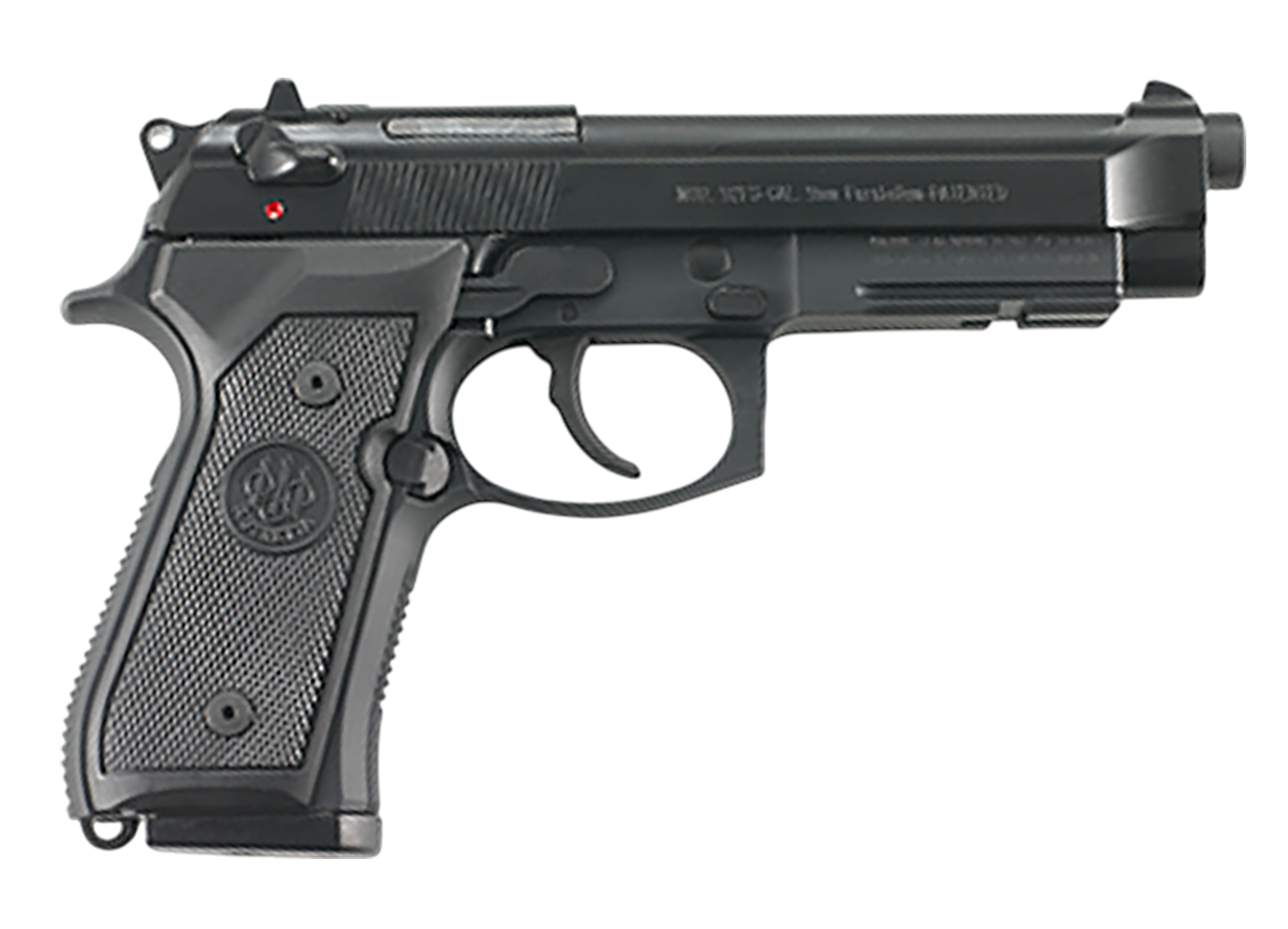 Beretta USA JS92M9A1 92FS Type M9A1 Full Size 9mm Luger 10+1 4.90" Black Barrel, Black Cerakote Steel Serrated Slide, Black Aluminum Frame w/Beavertail & Picatinny Rail, Black Textured Grip