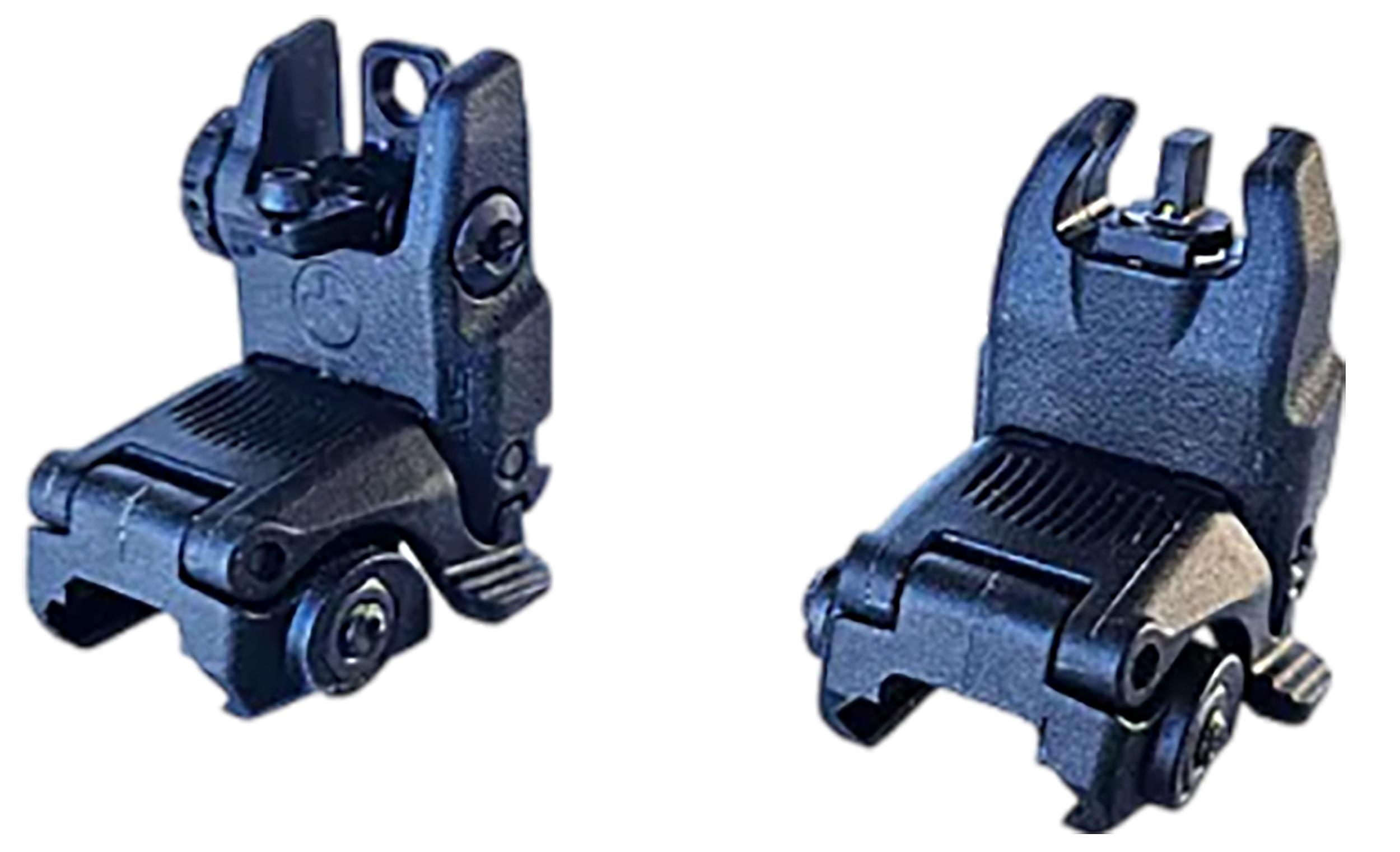 HiViz ARN21 Folding AR Back Up Sight  Black Folding for AR-15