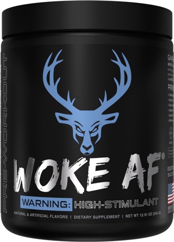 BUCKED UP PRE-WORKOUT WOKE AF BLUE RAZ 30 SERVINGS
