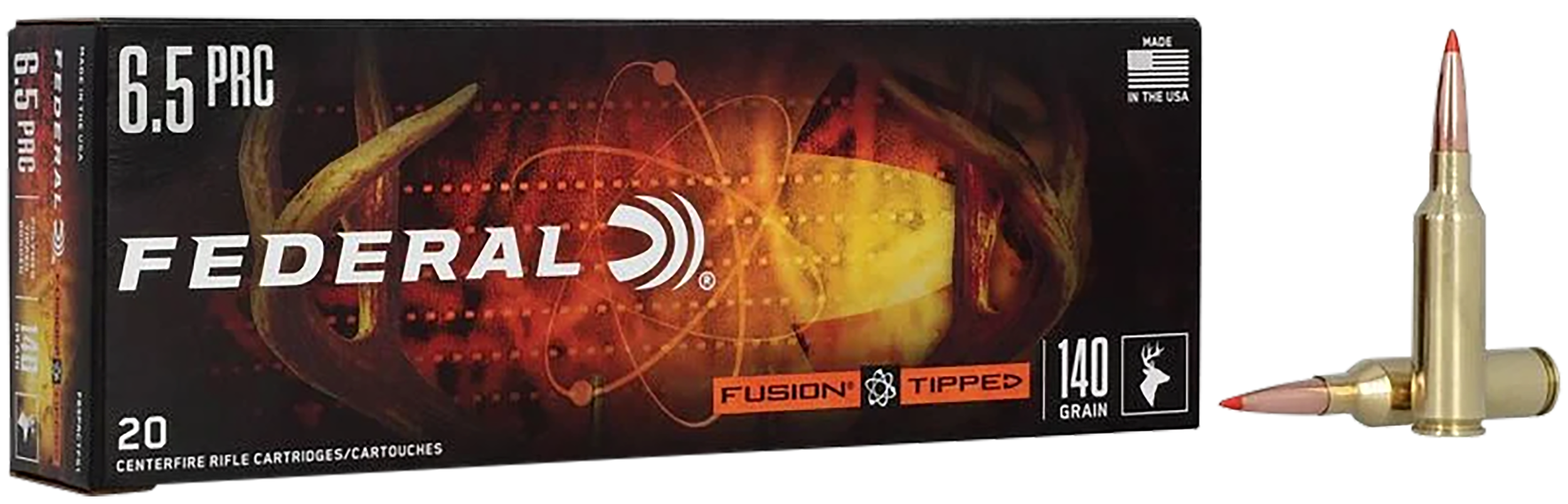 Federal F65PRCTFS1 Fusion 6.5PRC 140gr Tipped Fusion 20 Per Box/10 Case
