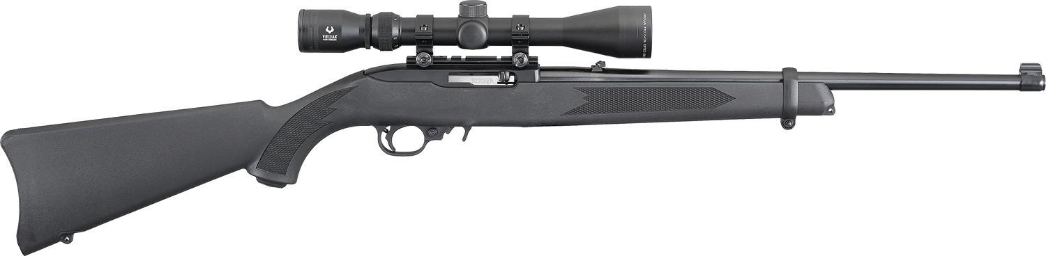 Ruger 10/22 Carbine Rifle 22 LR 10rd Magazine 18.5" Barrel Black w/ Scope