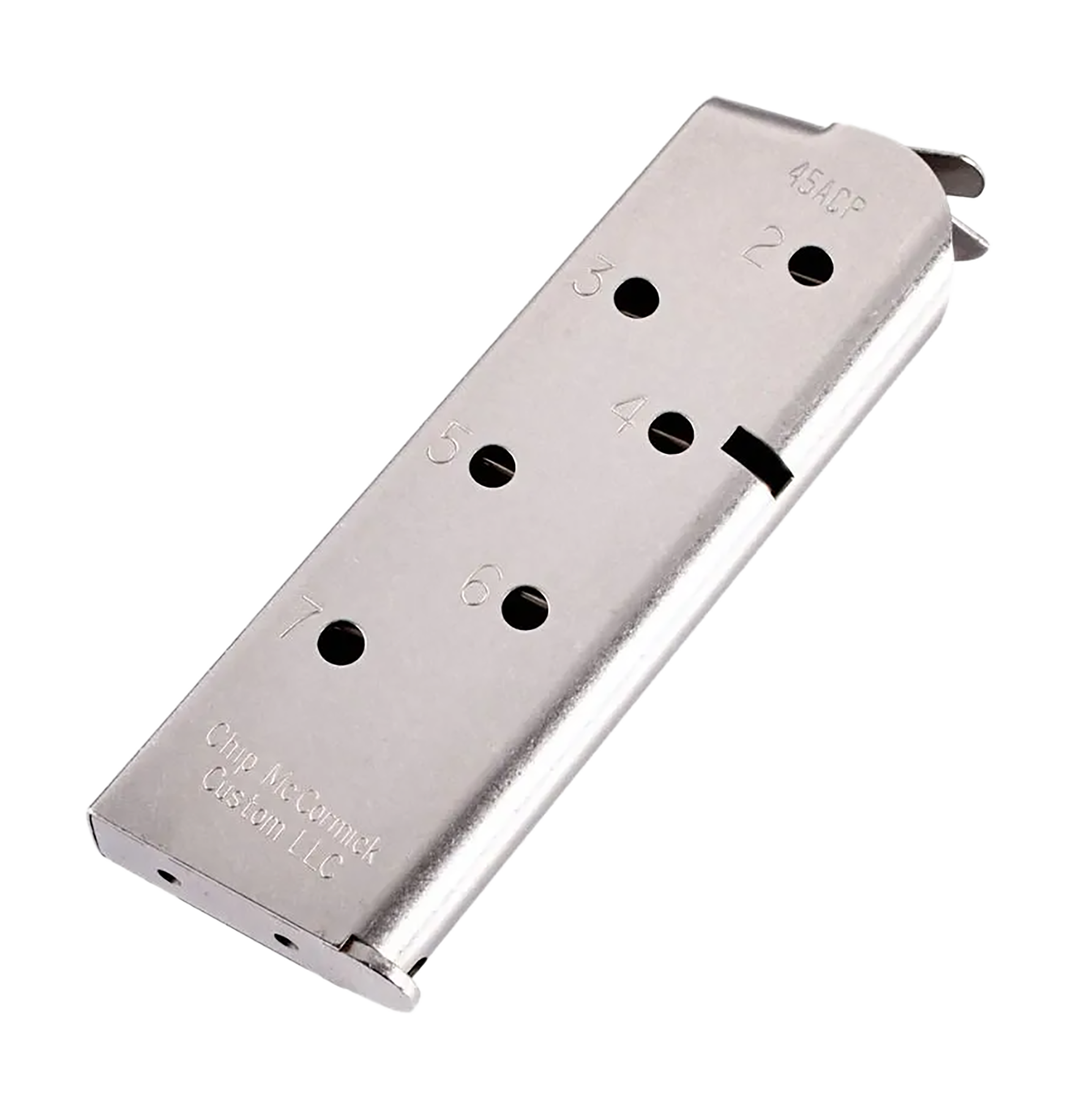 CMC Products 14120 Match Grade  7rd 45 ACP Fits 1911 Officer Stainless Steel