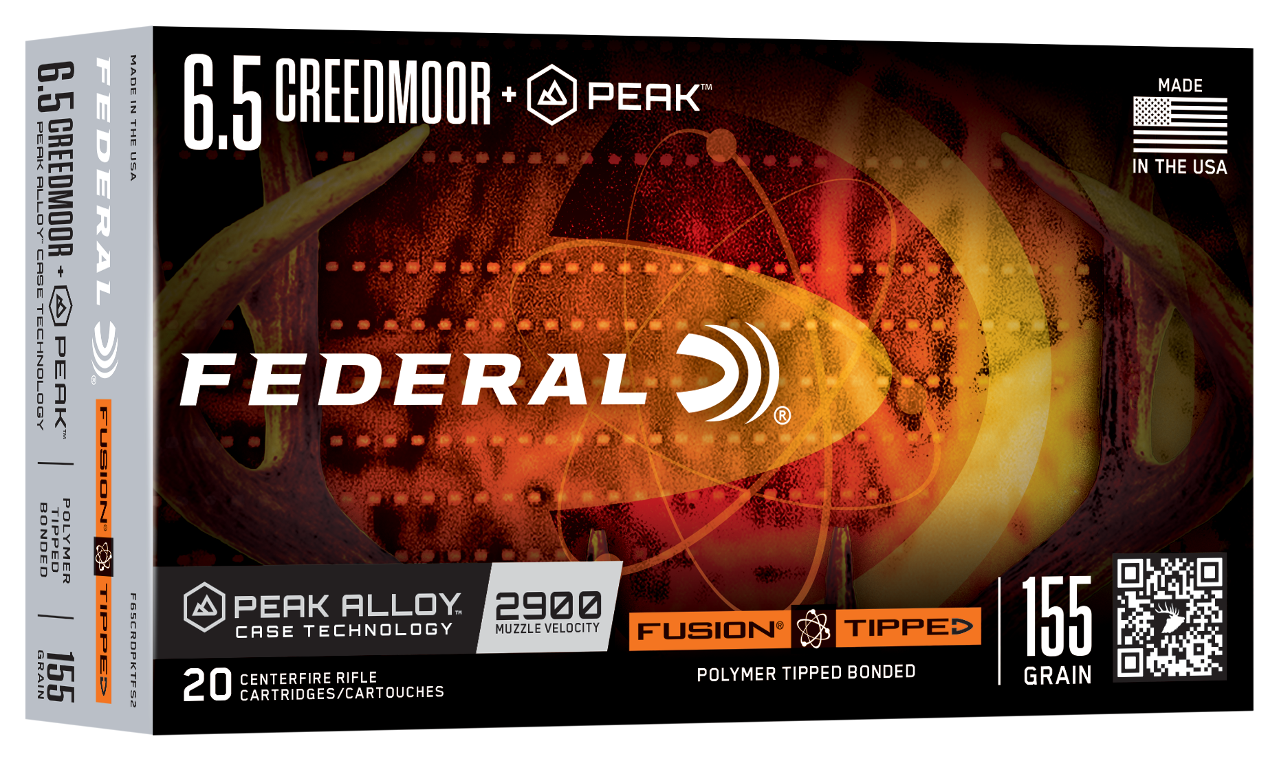 FED F65CRDPKTFS2   65CRD+PEAK 155GR FUSION   20/10