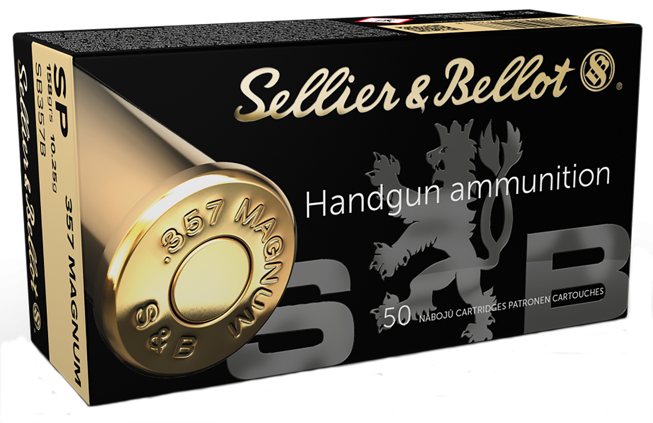 Sellier & Bellot SB357B Handgun  357Mag 158gr Soft Point 50 Per Box/20 Case