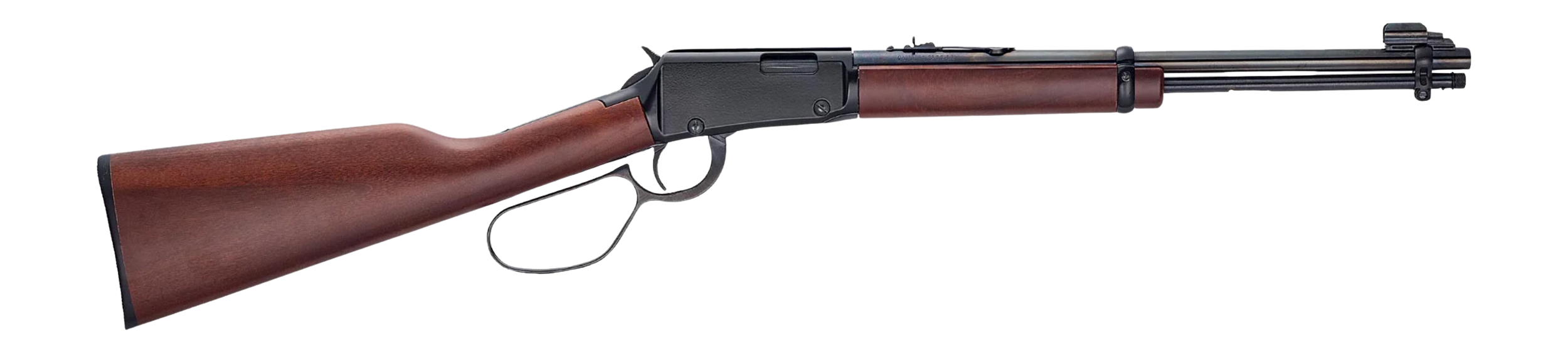 Henry H001R22M Classic Carbine 22 WMR 10+1 16.50" Blued Round Barrel, Black Aluminum Grooved Receiver, American Walnut Straight Grip Stock