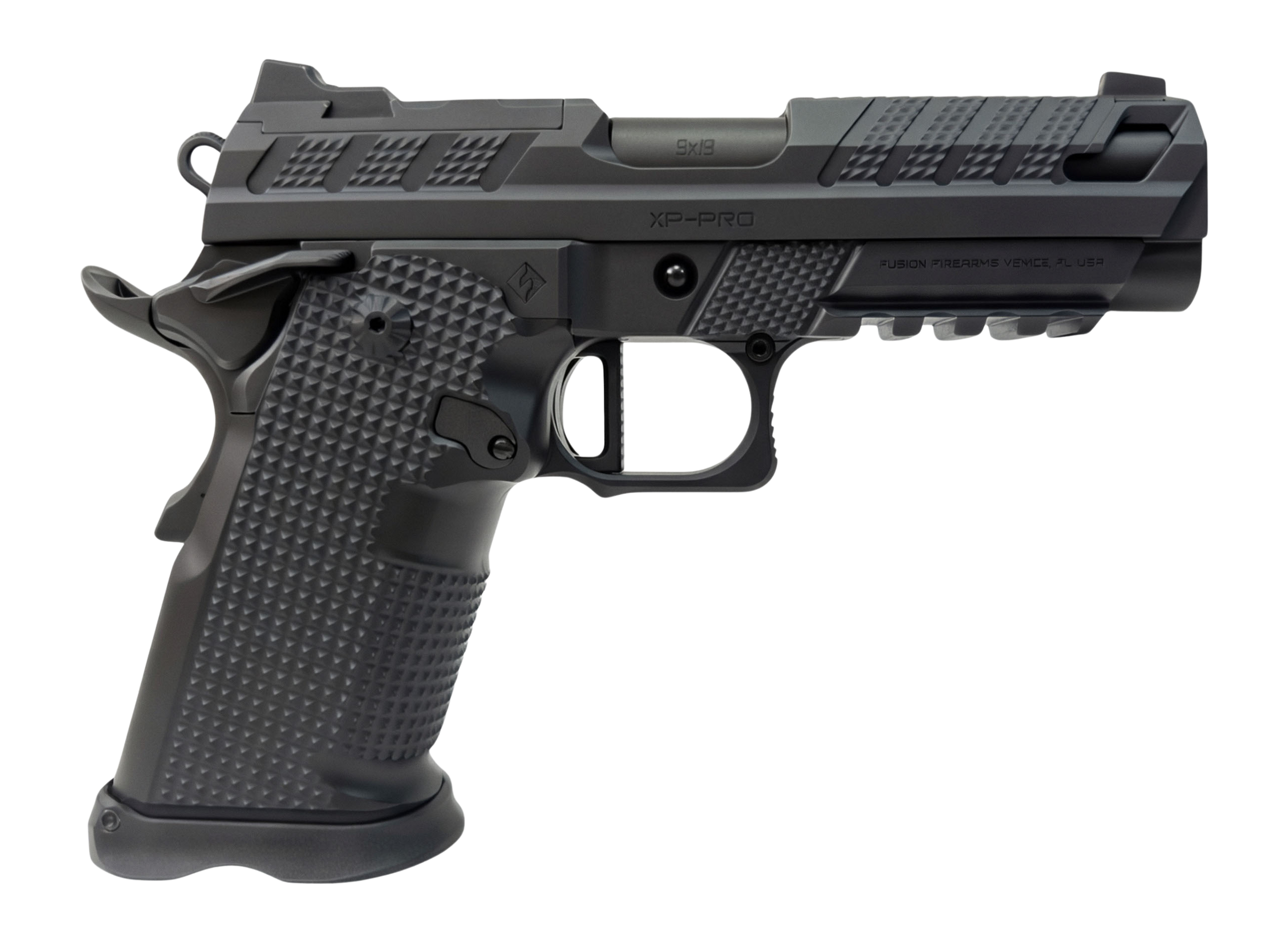Fusion Firearms XP-9-BLK-V2-10 XP Pro V2 9mm Luger 10+1 4" Black Tennifer Tennifer QPQ Steel Optic Ready/Serrated Slide Tenifer QPQ