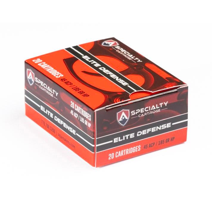 Specialty Cartridge Elite Defense Handgun Ammunition .45 Auto 185gr JHP 975 fps 20/ct
