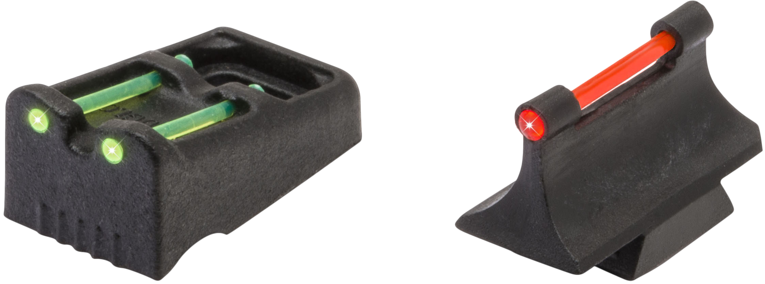 TruGlo TG961R Slug Gun Series Black | Red Fiber Optic Front Sight Green Fiber Optic Rear