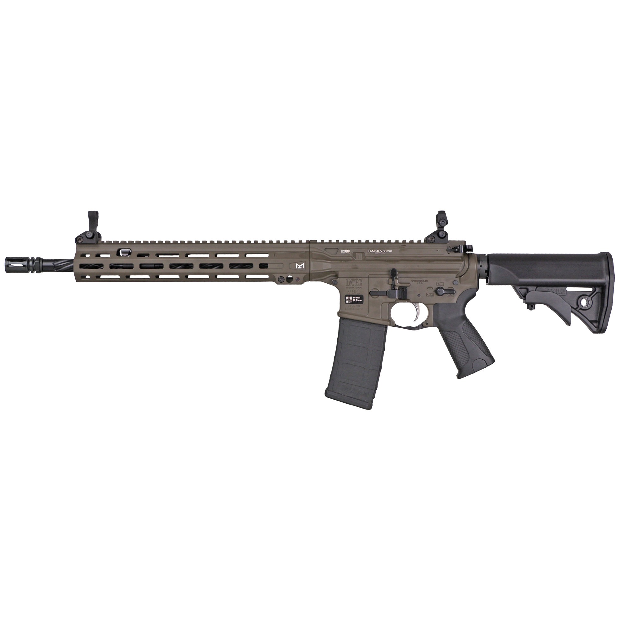 LWRC ICMKII 556NATO 16.1" 30RD BRN