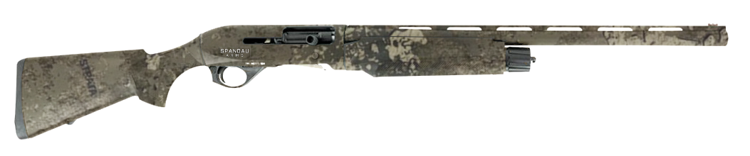 Spandau Arms 21000200 S2  12 Gauge 3" 3+1 21" Overall True Timber Strata Vent Rib Barrel, Drilled & Tapped Receiver, Fixed True Timber Strata Synthetic Stock