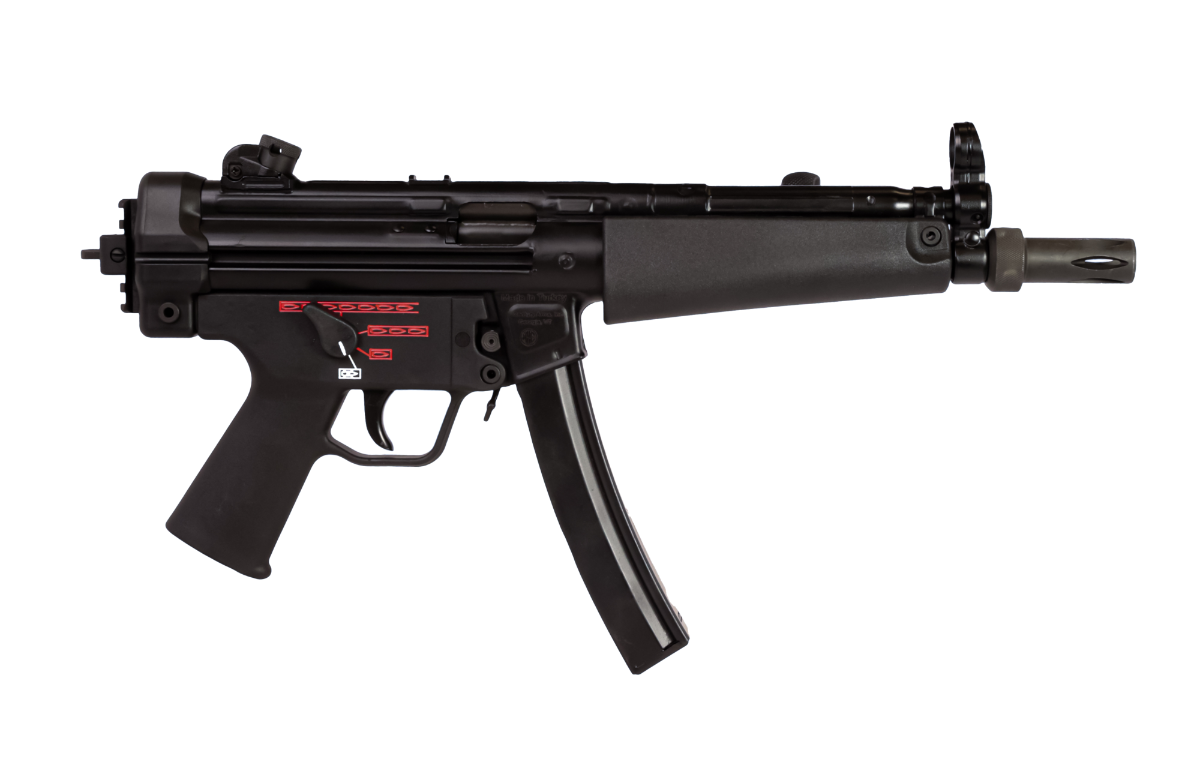 Century Arms HG6034NN AP5 Navy 9mm Luger 30+1 8.50" Manganese Phosphate Threaded Barrel, Black Lacquer Over Manganese Phosphate Steel Stamped Receiver, Picatinny Rear Cap, Black Navy Style Grip