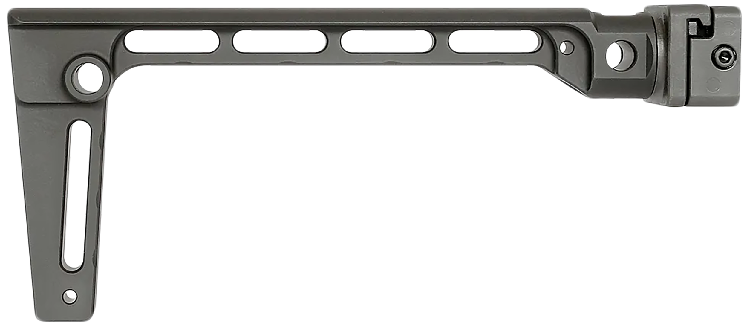 Midwest Industries MIARMSF Arm Brace Side Folding Stock Black 6061 Aluminum Fixed