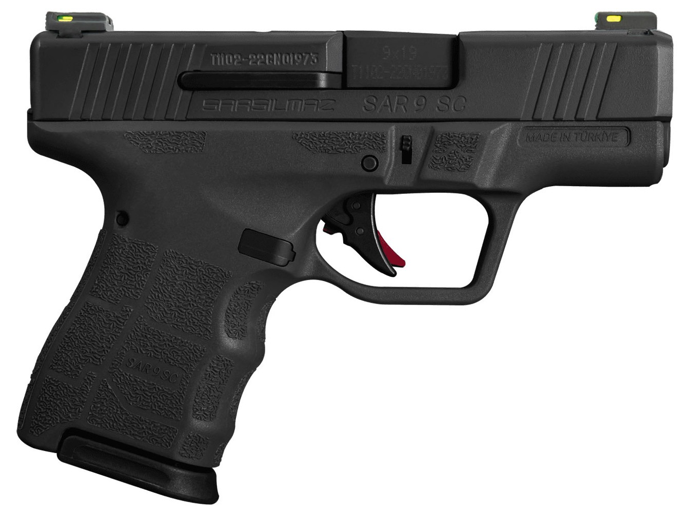 SAR SAR9 SUBCOMPACT 9MM BLK 12RD 15RD