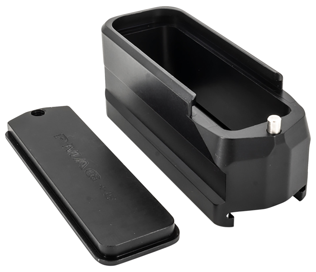 Shield Arms SAMEPMAG5BLK Magazine Extension  5rd Compatible w/ Magpul PMAG Gen M3 Black Anodized Aluminum