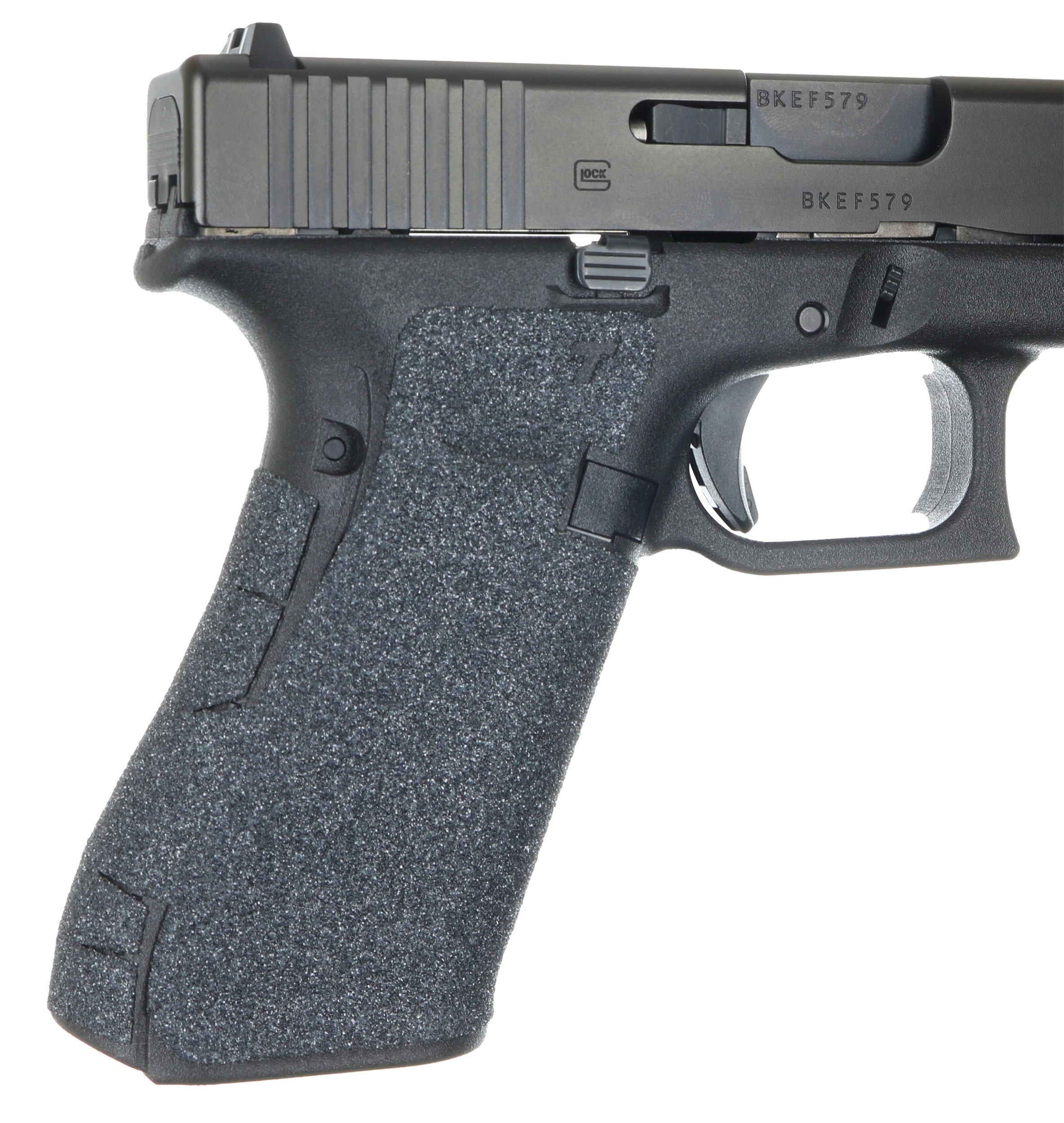 Talon Grips 379G Adhesive Grip Compatible w/Glock 17/19x/22/24/31/34/35/37/45/47 Gen5 w/No Backstrap, Black Textured Granulate