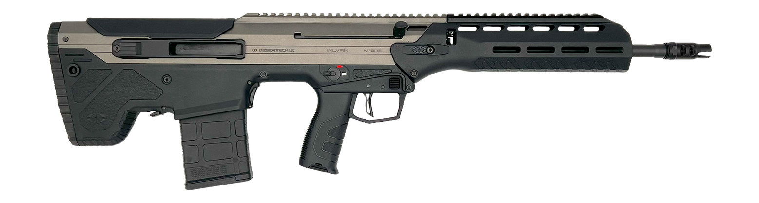 Desert Tech WLVRFC2020T WLVRN  6.5 Creedmoor 20+1 20" Black Melonite Threaded Barrel, Tungsten Cerakote Receiver w/Picatinny Rail, M-LOK Handguard, Black Polymer Chassis, Black Polymer Grip, Ambidextr