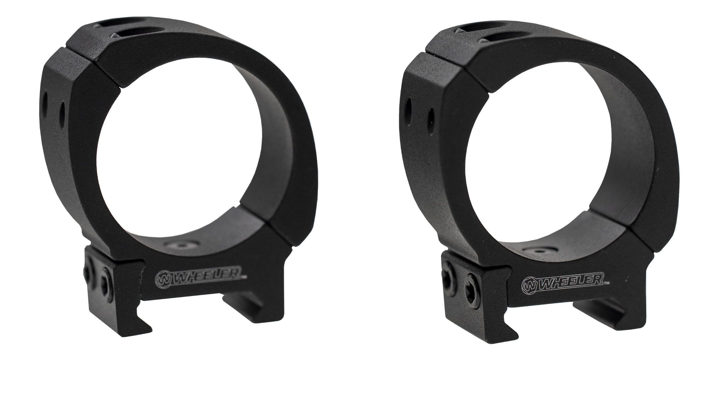 Wheeler 1133752 Sporter Scope Rings  Black 30mm High