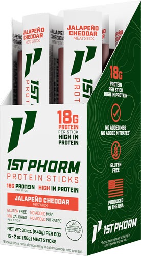 1st Phorm Protein Sticks Jalapeno Cheddar 15ct