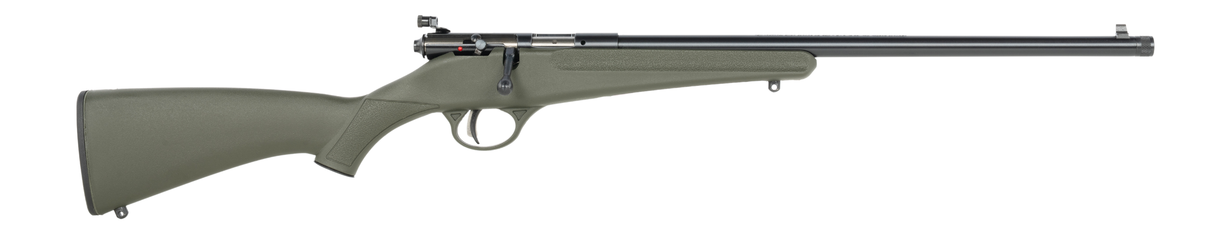 Savage Arms  Rascal F-SR 22 LR 1rd 16.13" Matte Black Single Shot Threaded Barrel,  Green Synthetic Stock, Right Hand