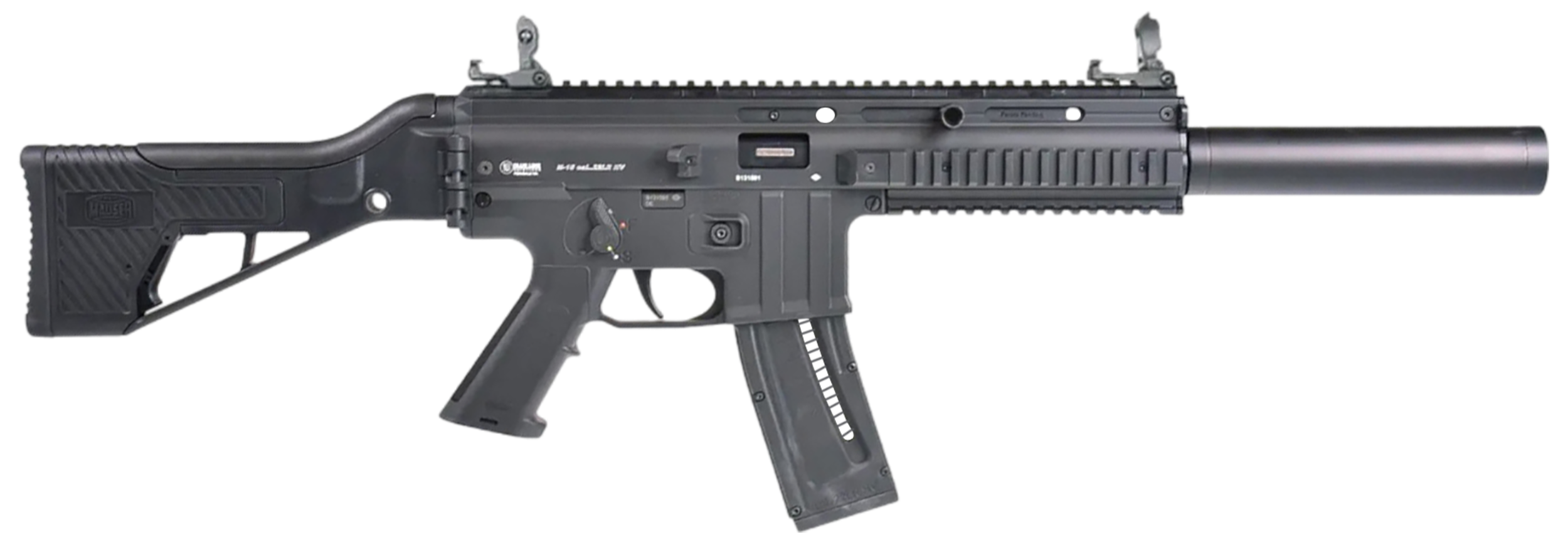 Mauser Rimfire 4150018 M-15 SD Full Size 22 LR 22+1 16.50" Black Black Steel Receiver Side Folding w/Adj Cheekrest Black Synthetic Stock Right Hand