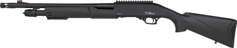 IVER JOHNSON PUMP 12GA 3" 18" MUZZLE BRAKE BLUED SYNTHETIC
