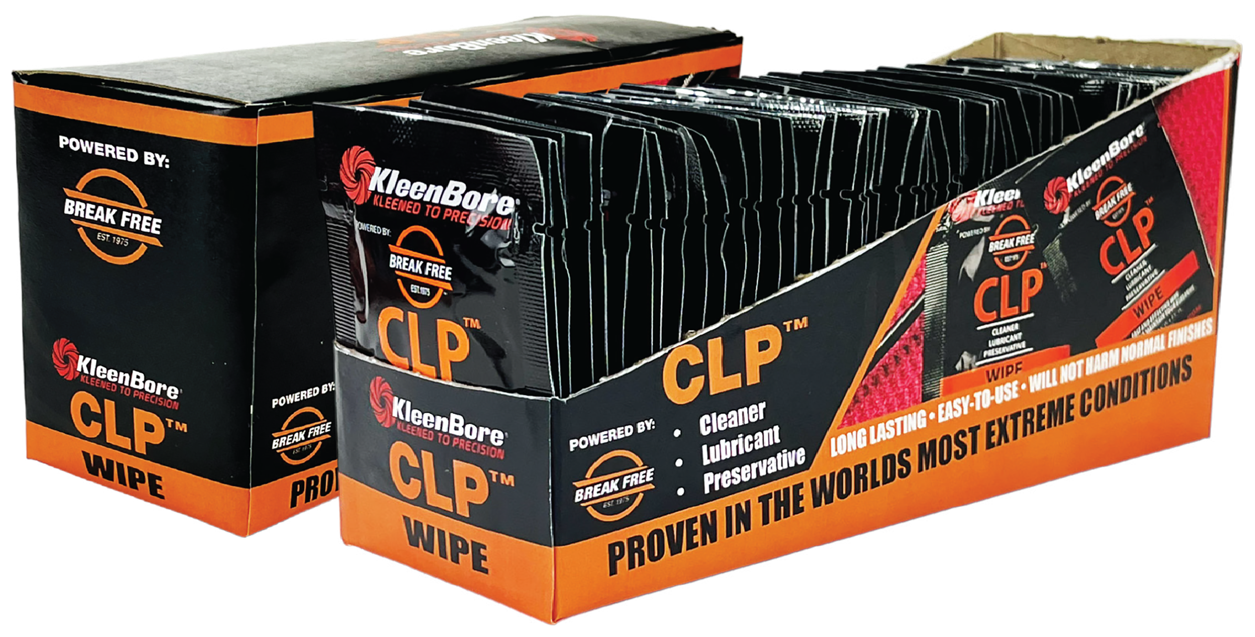 KleenBore KBBFCASE BreakFree CLP Wipes 50QTY