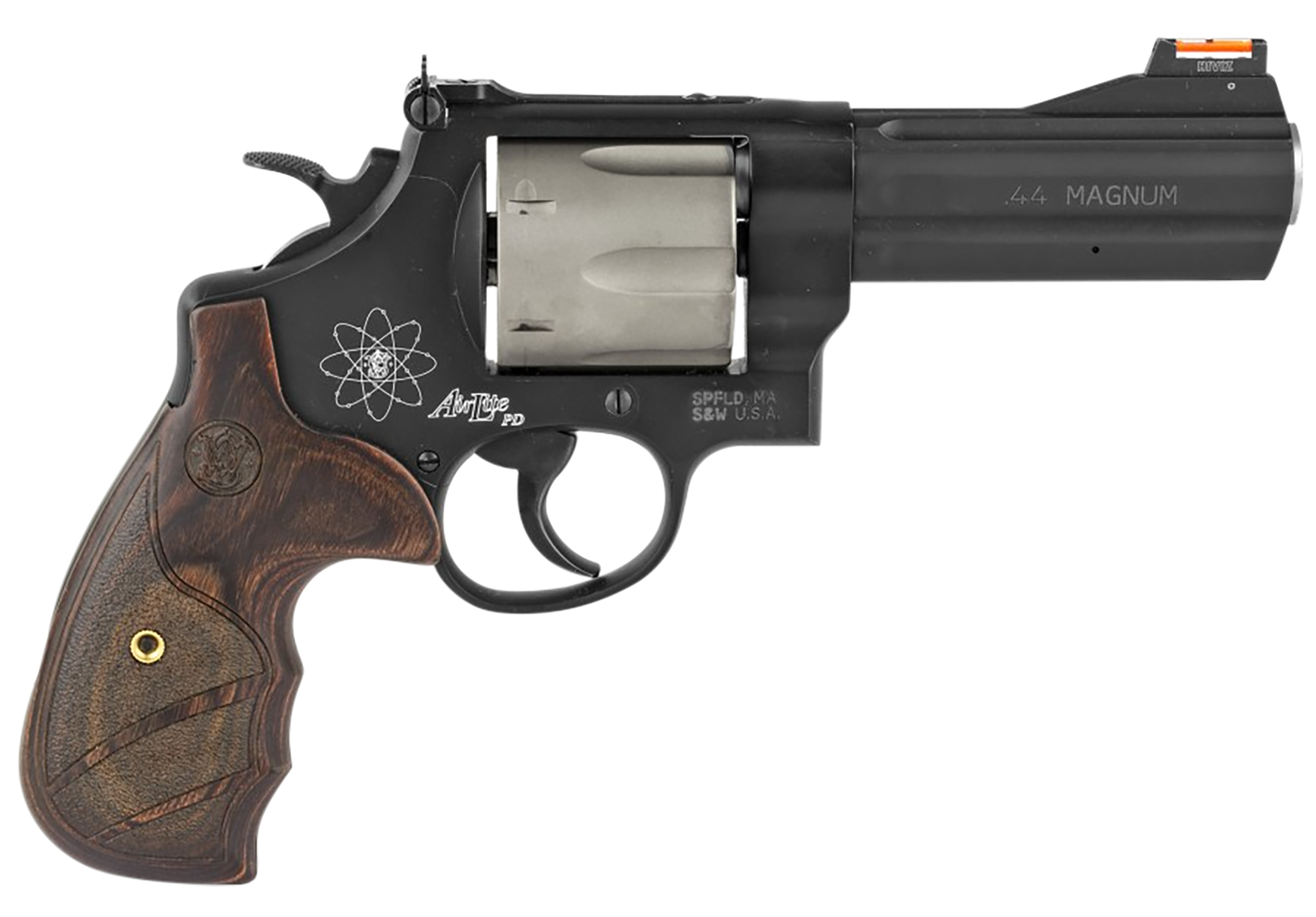 Smith & Wesson 163414 329 Personal Defense 44 Rem Mag 6rd 4.13" Black Stainless Steel Matte Black Scandium Alloy Wood Grip