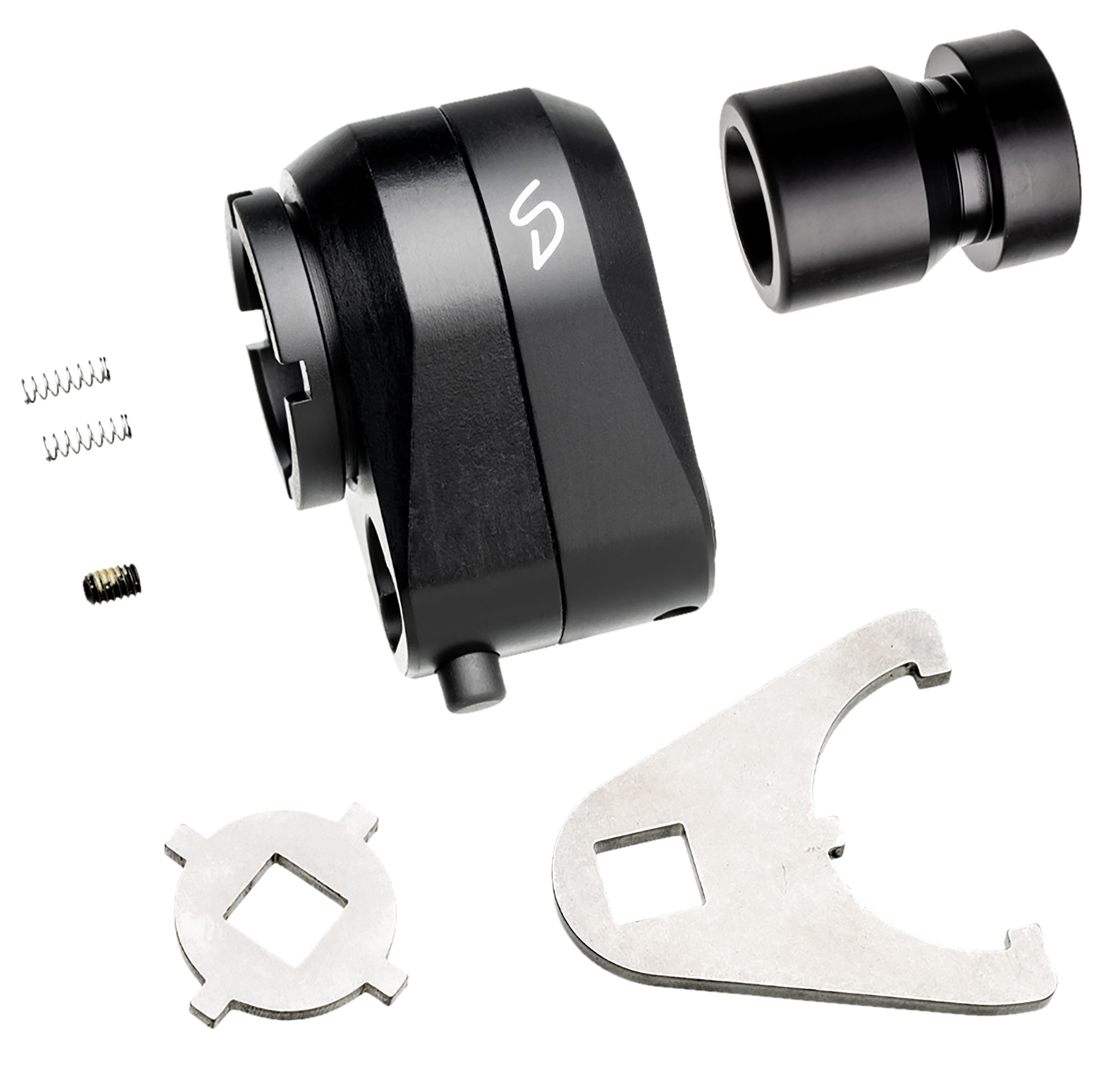 Stern Defense 008SDRABADD1M Rapid Attach Buttstock Adapter Black Aluminum/Steel