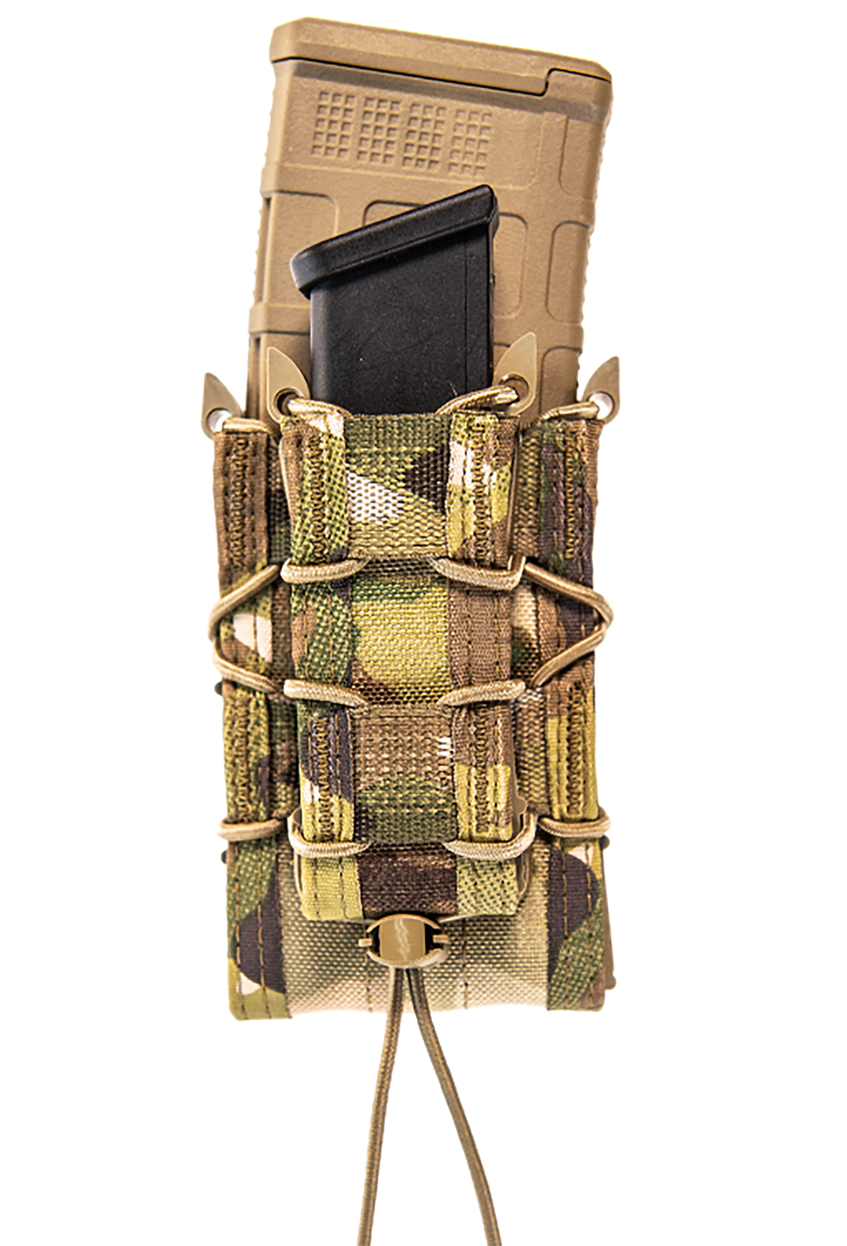 High Speed Gear 11DD00MC TACO Double Decker Mag Pouch Double MultiCam Nylon MOLLE Compatible w/ Rifle Compatible w/ Pistol
