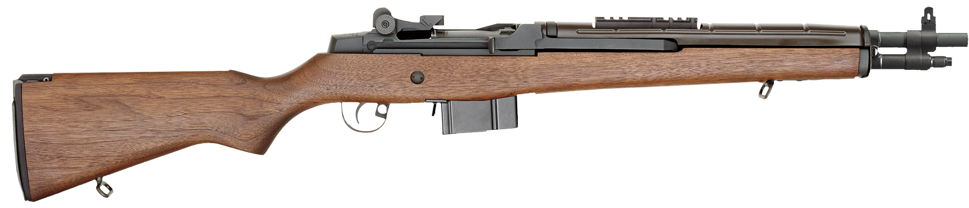 Springfield Armory AA9122NT M1A Scout Squad *NY Compliant 7.62x51mm NATO 10+1 18" Black Parkerized Carbon Steel Barrel, Black Parkerized Picatinny Rail Steel Receiver, Walnut Fixed Stock