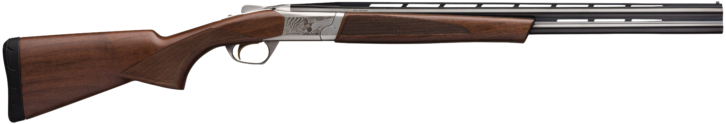 Browning 018701606 Cynergy Micro Midas 12 Gauge 3" 2rd 24" Satin Blued Barrel, Game Scene Engraved Silver Nitride Rec, Grade I/II Satin Walnut Stock