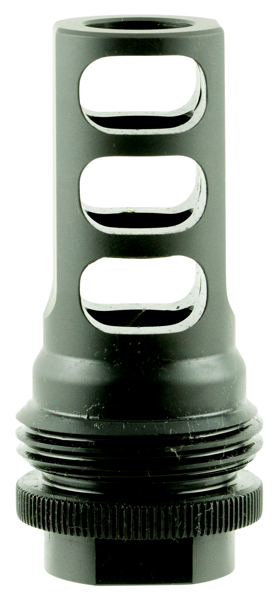 SilencerCo AC1557 ASR Muzzle Brake Black Steel with 5/8"-32 tpi Threads for 458 Cal
