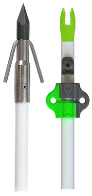 MUZZY FISH ARROW W/CARP POINT NOCK & BOTTLE SLIDE 1EA