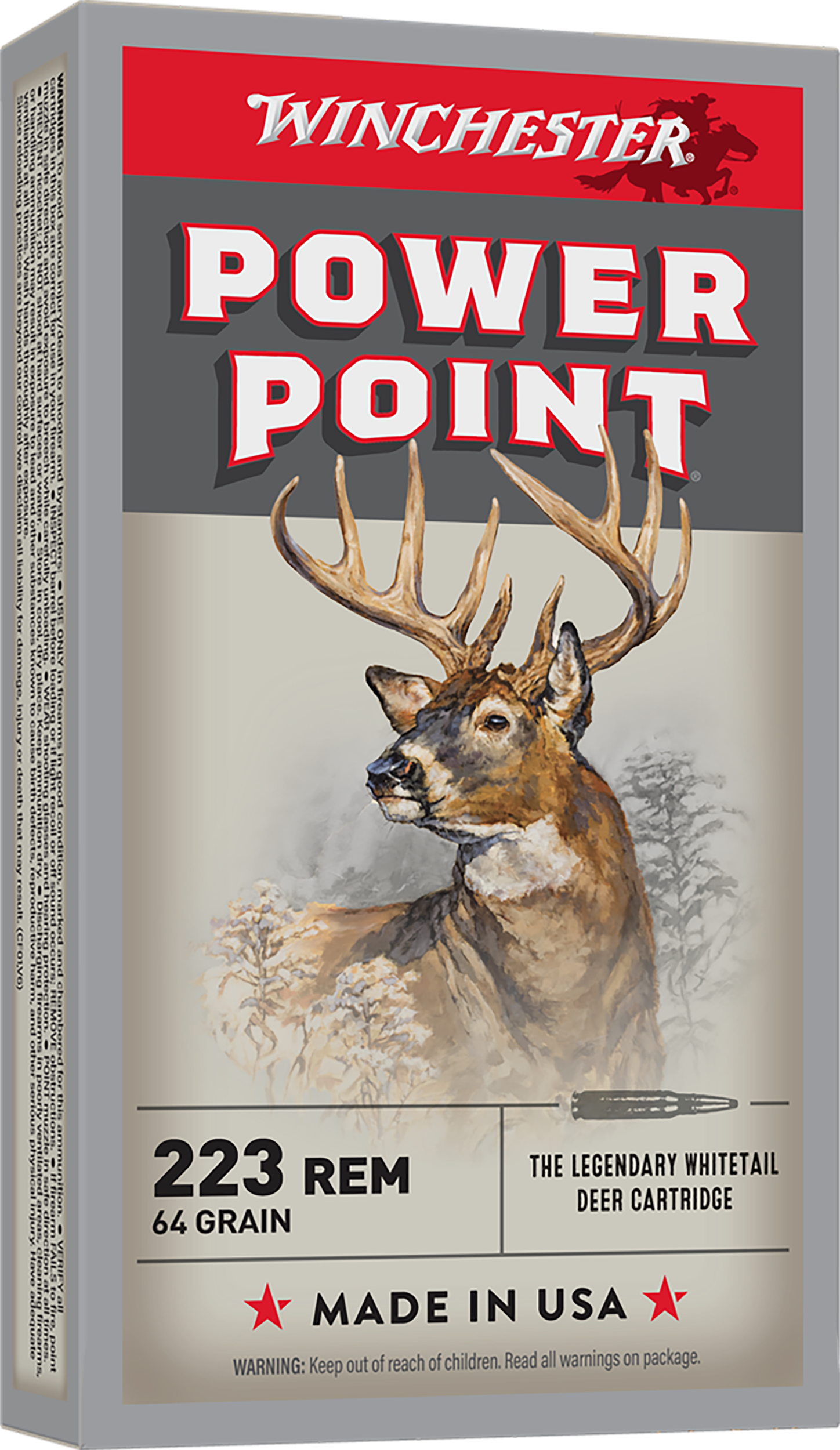 Winchester Ammo X223R2 Power-Point 223Rem 64gr 20 Per Box/10 Case