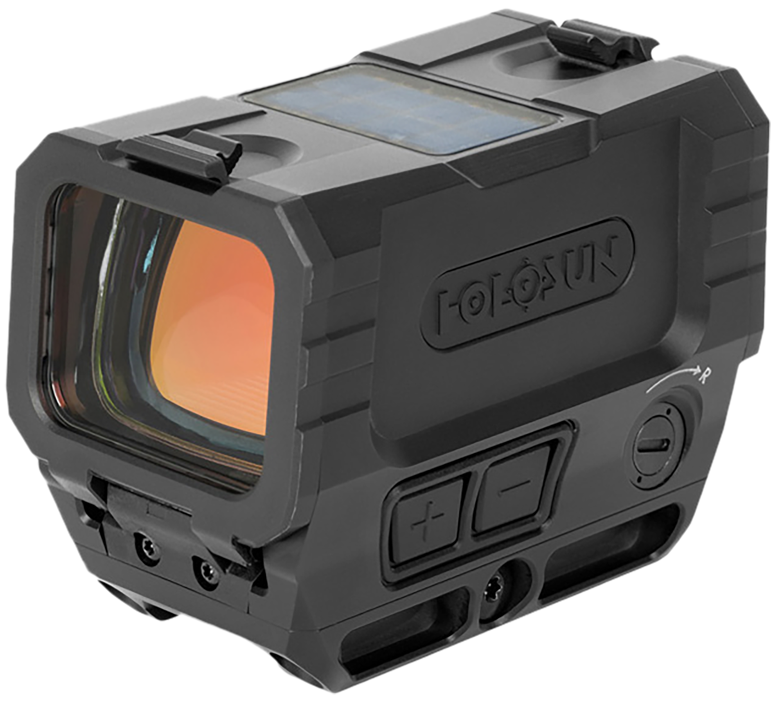 Holosun RONINAEMSMAXGR AEMS Max Ronin Black Anodized 1 x 1.1" x 0.87" 2 MOA Green Dot/65 MOA Circle Multi Reticle