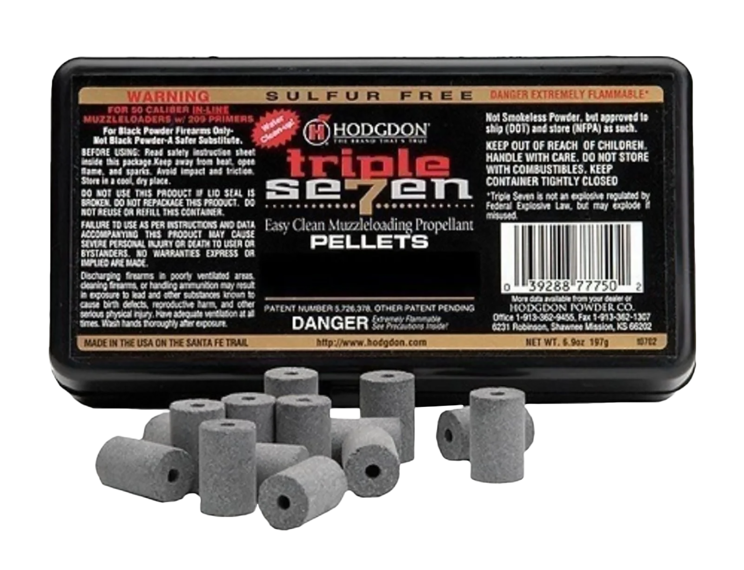 Hodgdon T75050 Triple Seven Pellets 50 Cal 50 Grain 100 Per Box
