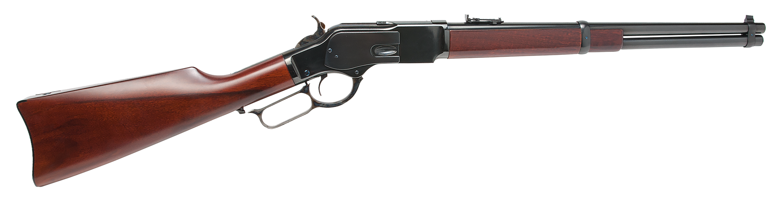 Cimarron CA2057AS1 1873 US Marshal Indian Territory Carbine 357 Mag 9+1 18.50" Blued Round Barrel, Fixed Walnut Stock