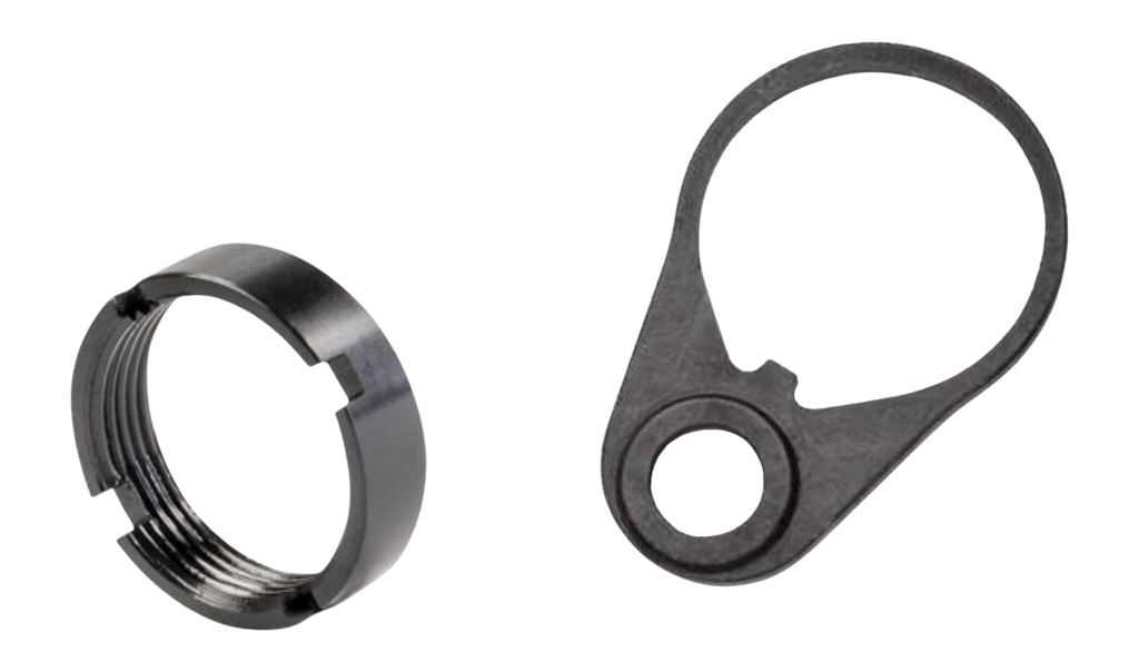 White Label Armory WLA-BUF-7007-01 Quick Detach End Plate Kit Black Aluminum/Steel AR-15
