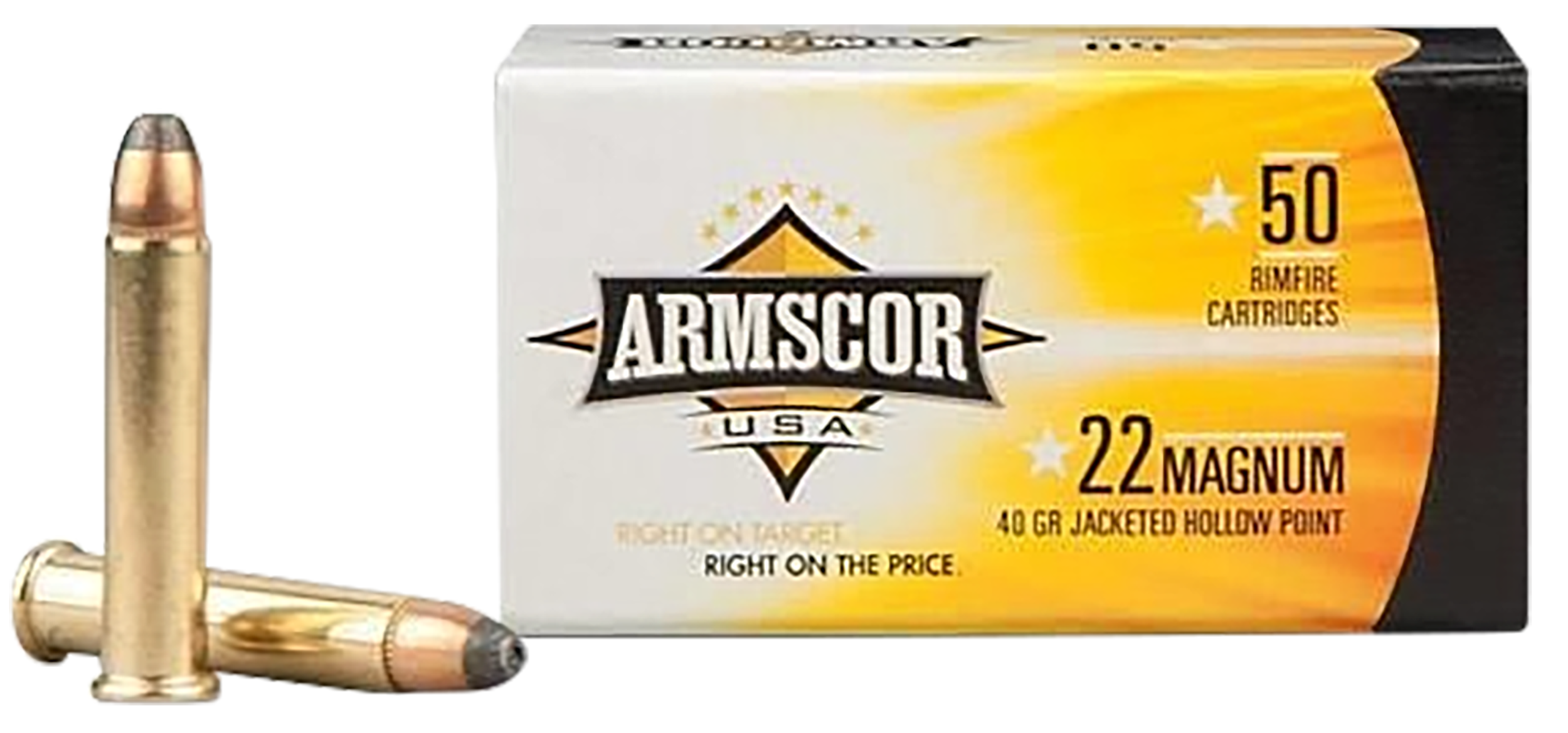 Armscor FAC22M1N USA  22WMR 40gr Jacketed Hollow Point 50 Per Box/40 Case