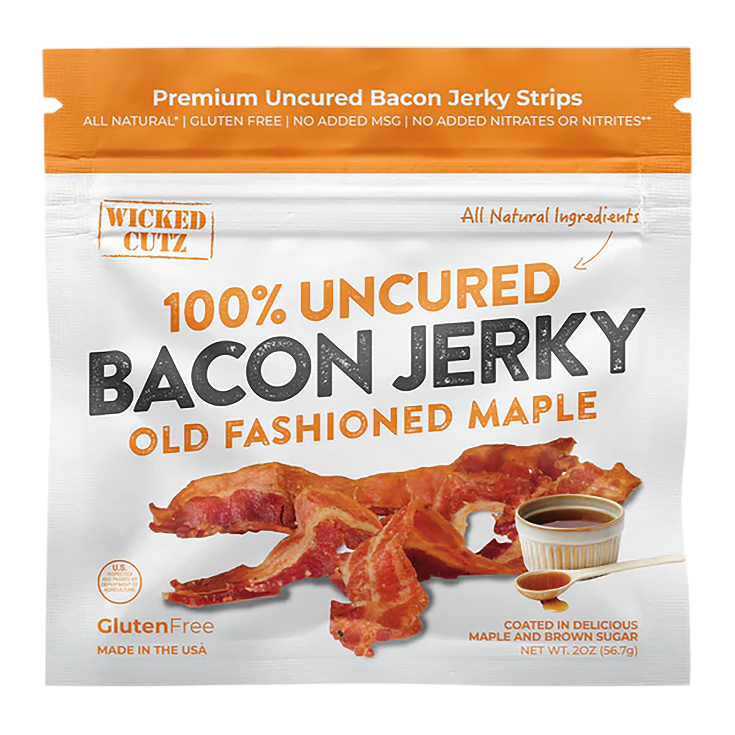 Wicked Cutz Old Fashioned Maple Bacon Jerky 10 Pack