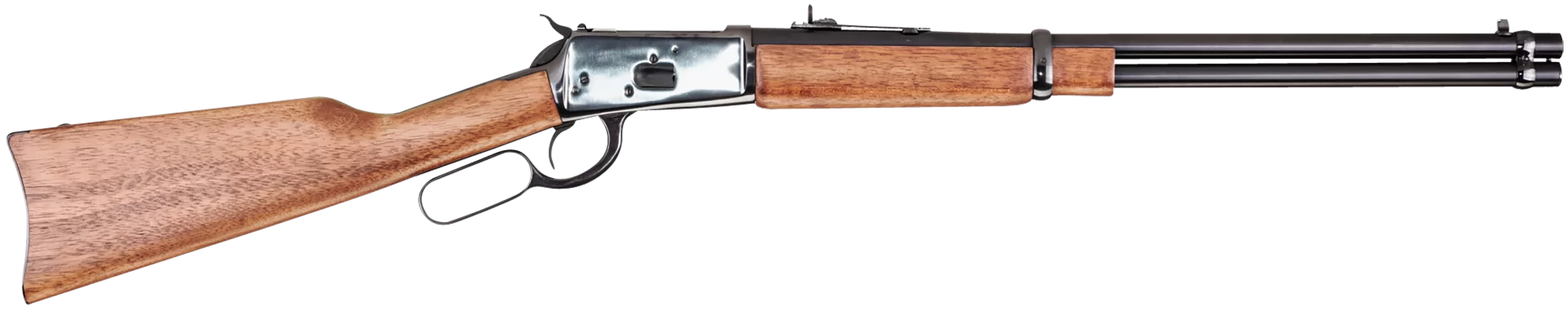 Rossi 920442013 R92  Carbine 44 Rem Mag 10+1 20" Polished Black Oxide Steel Barrel & Receiver, Hardwood Fixed Stock, Right Hand