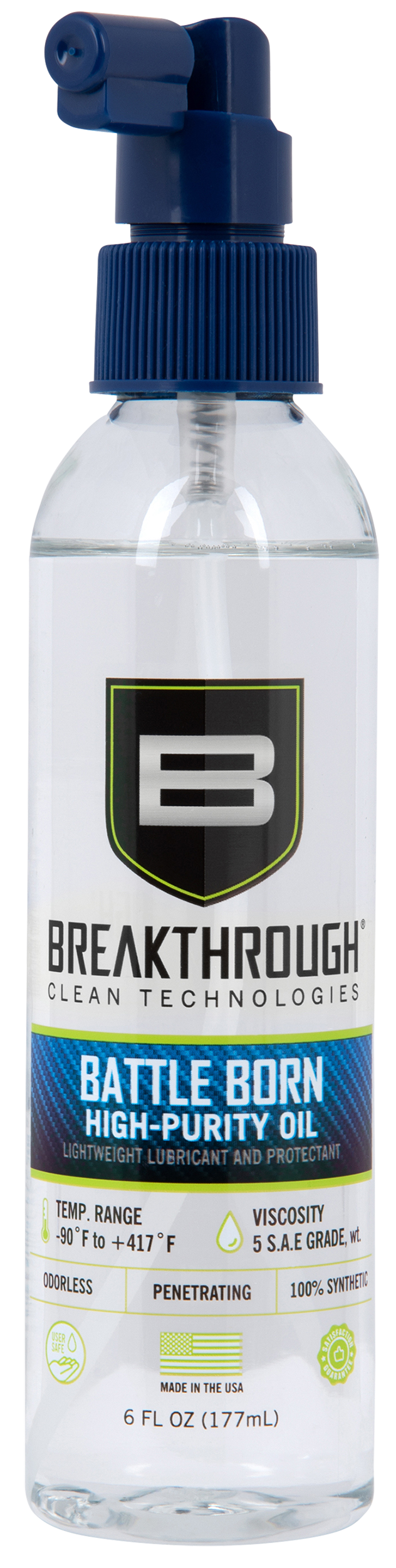 Breakthrough Clean BTO6OZ Battle Born High-Purity Oil 6 oz Spray