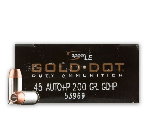 CCI GOLD DOT 45AUTO +P 200GR GDHP 50RD BX 1000RD CASE