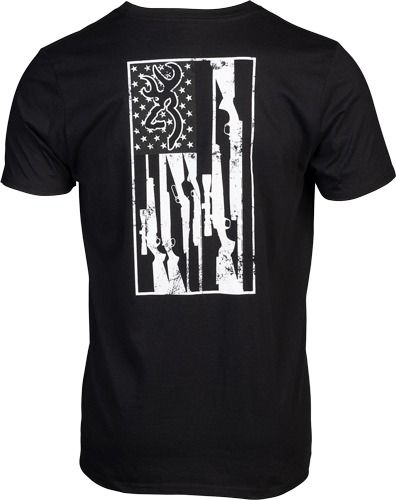 BROWNING SS T-SHIRT BROWNING LEGACY FLAG BLACK LARGE