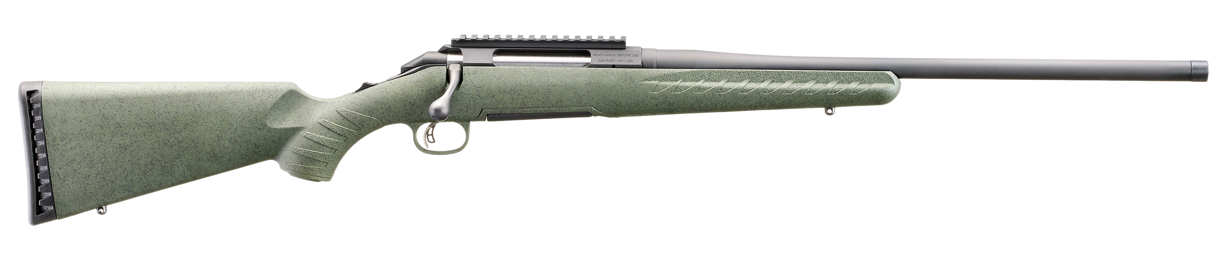 Glenfield 52003 Model A  Full Size 270 Win 4+1 20" Matte Black Threaded Barrel, Matte Black Alloy Steel Receiver w/Picatinny Rail, Moss Green Splatter Fixed Synthetic Stock, Thread Protector