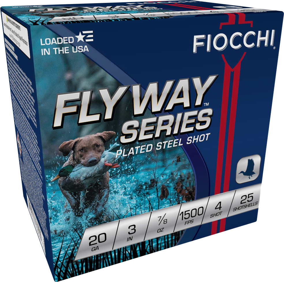 Fiocchi 203ST4 Flyway  20Gauge 3" 7/8oz 4Shot 25 Per Box/10 Case