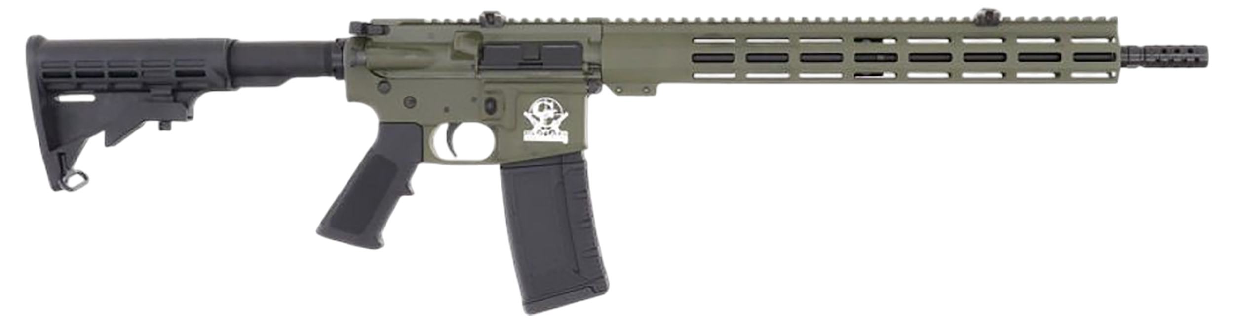 Great Lakes Firearms GL15223ODG AR-15  223 Wylde 30+1 16" Black Nitride Threaded Barrel, OD Green Cerakote Aluminum Receiver w/Picatinny Rail, M-LOK Handguard, Black Polymer Stock, Mil-Spec Grip