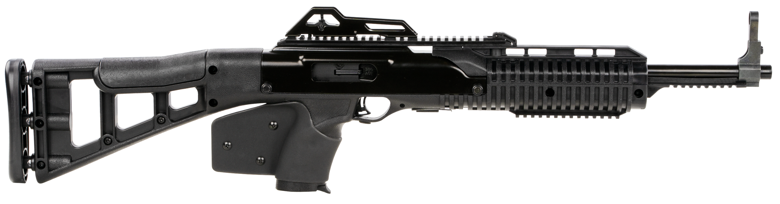 Hi-Point 3895TSCA 3895TS Carbine *CA Compliant 380 ACP Caliber with 16.50" Barrel, 10+1 Capacity, Black Metal Finish, Black All Weather Skeletonized Stock & Black California Paddle Grip Right Hand