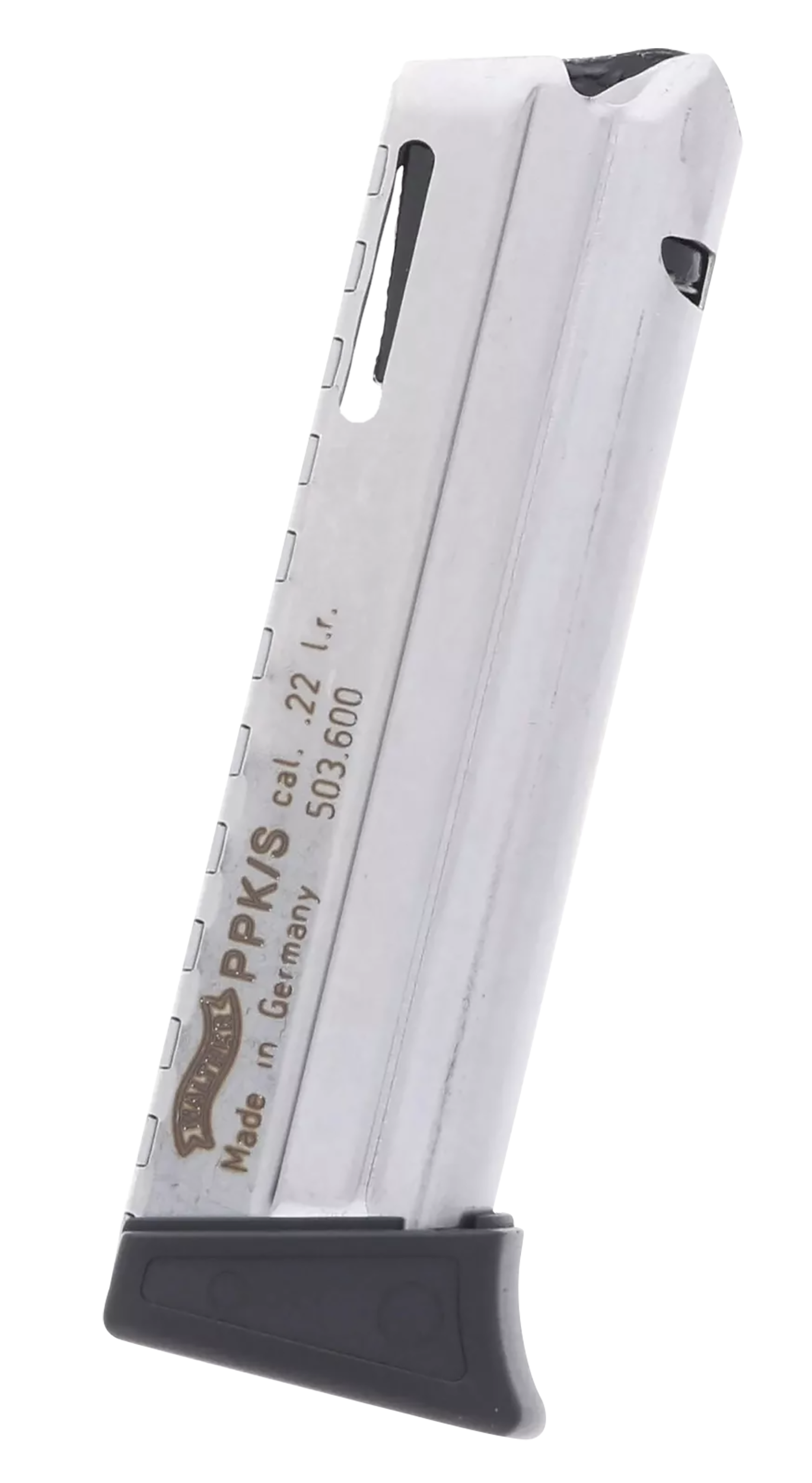 Walther Arms 503600 PPK/S  10rd 22 LR Nickel Polymer