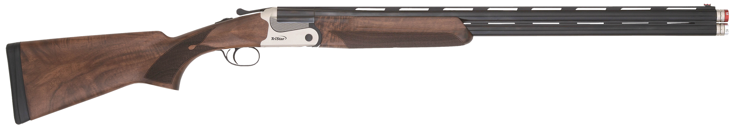 TriStar 33174 Cypher X 20 Gauge Break Open 3" 2rd 28" Blued Over/Under Vent Rib Barrel, Stainless Aluminum Receiver, Fixed Turkish Walnut Stock